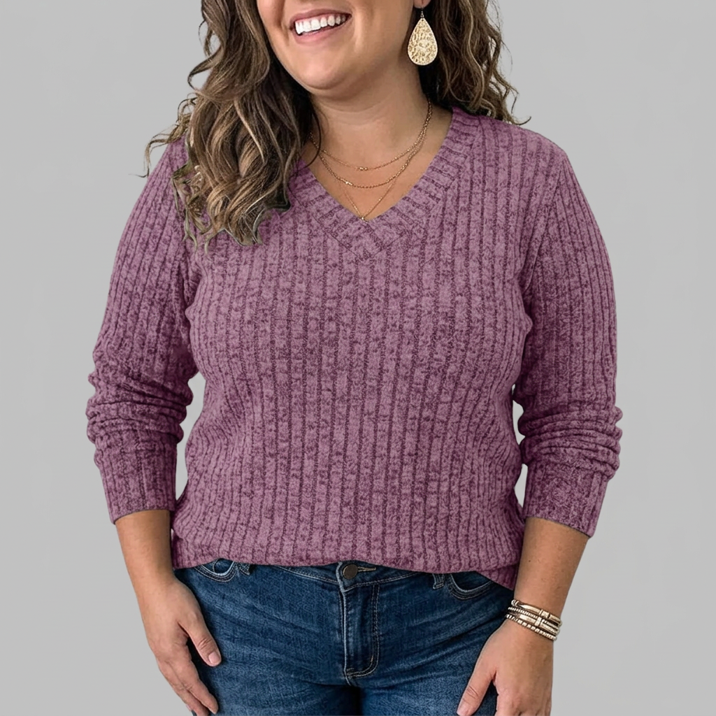 Opaline | V-Neck Long Sleeve Top