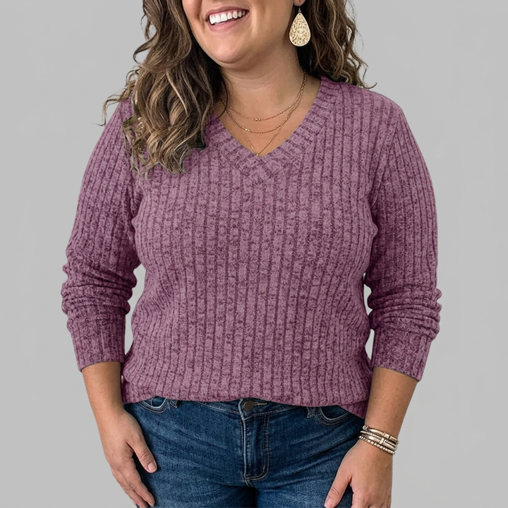 Opaline | V-Neck Long Sleeve Top