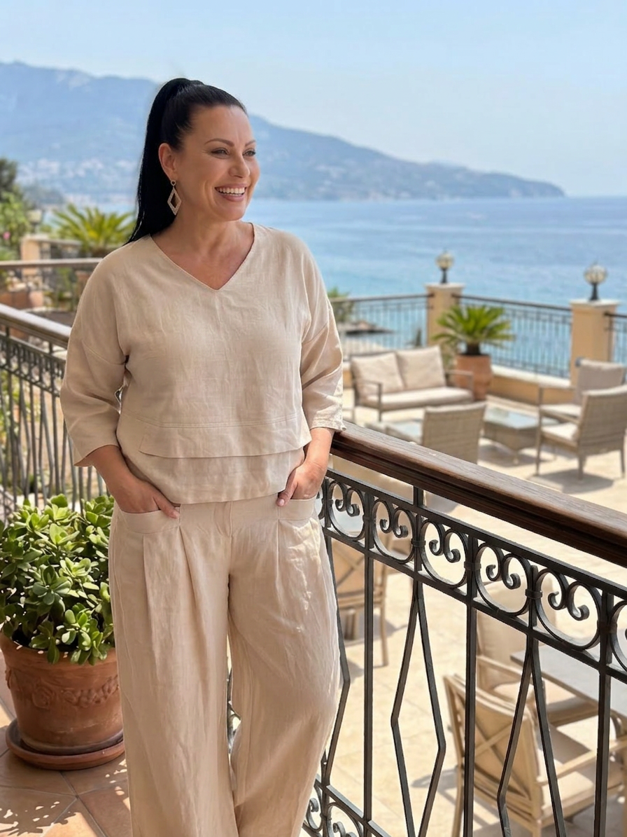 Lael | Layered Top Wide Leg Set