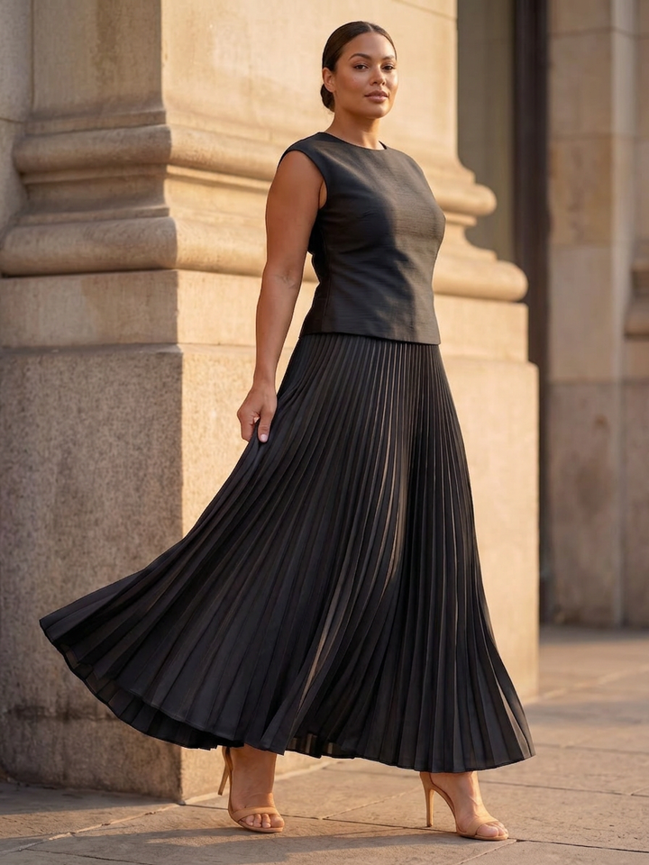 Fauna | Structured Bodice Pleated Skirt Set