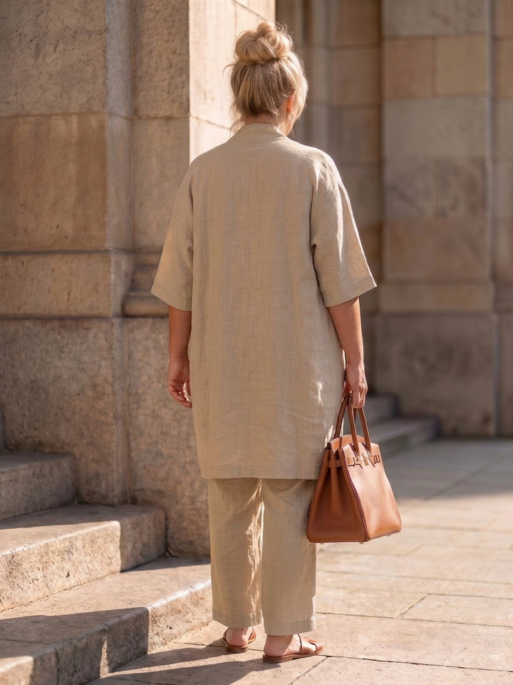 Evadne | Three Piece Relaxed Top Pant Set