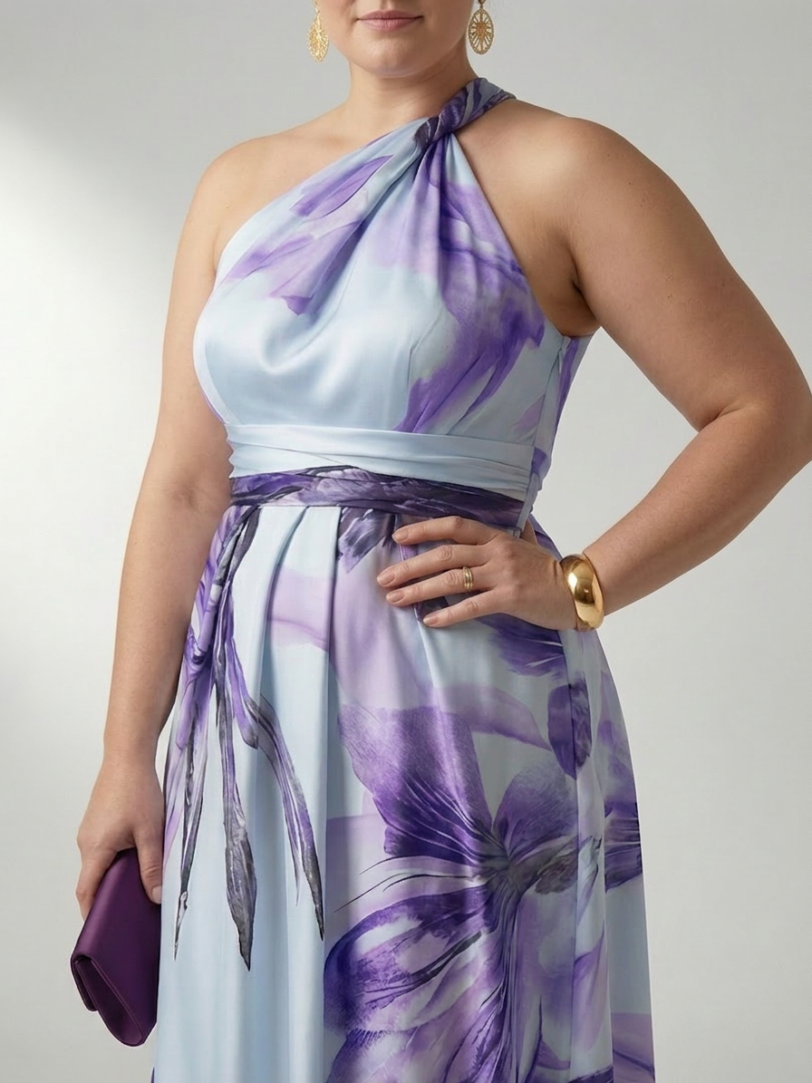 Rhea | Light Floral Maxi Dress