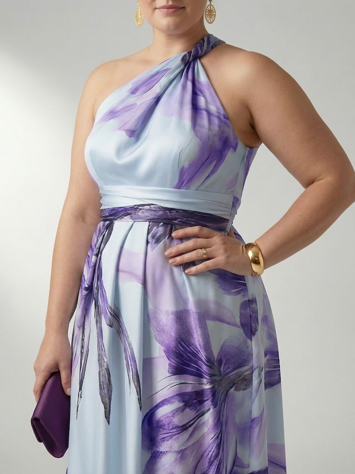 Rhea | Light Floral Maxi Dress