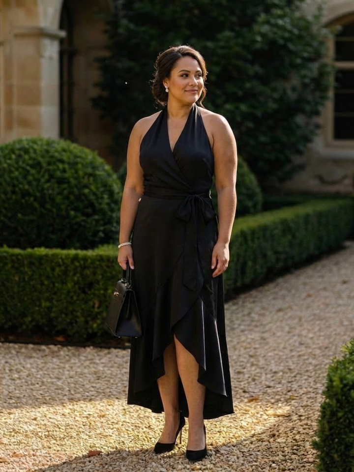 Fleur | High-Low Dress with Neck Straps