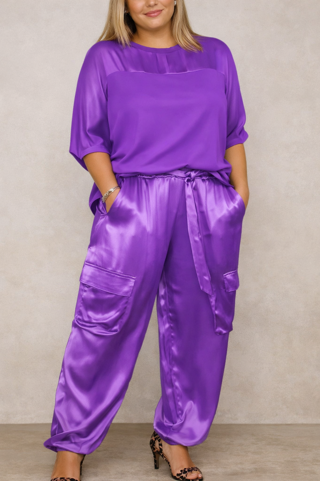 Faye - Silky Soft Cargo Lounge Set