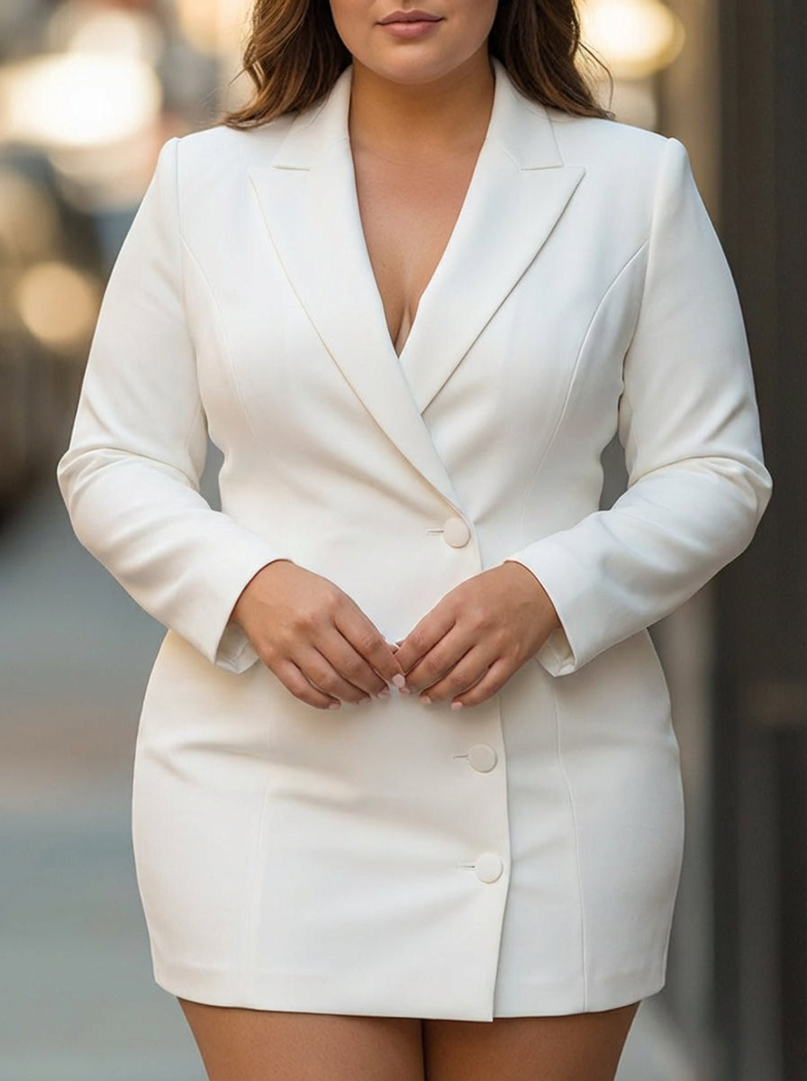 Ines | Elegant Tailored Midi Dress