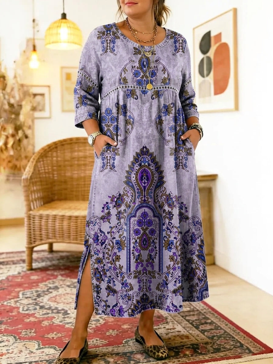 Aisha | Printed Midi Dress