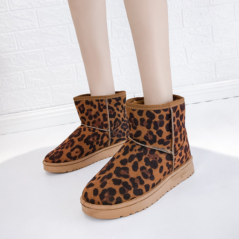 Faux Fur Snow Boots for Women, Warm Non-Slip Winter Boots