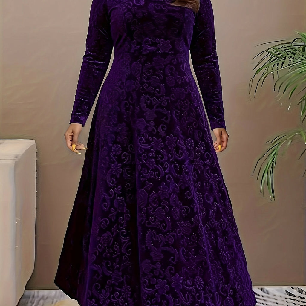 Evadne | Elegant Patterned Maxi Dress