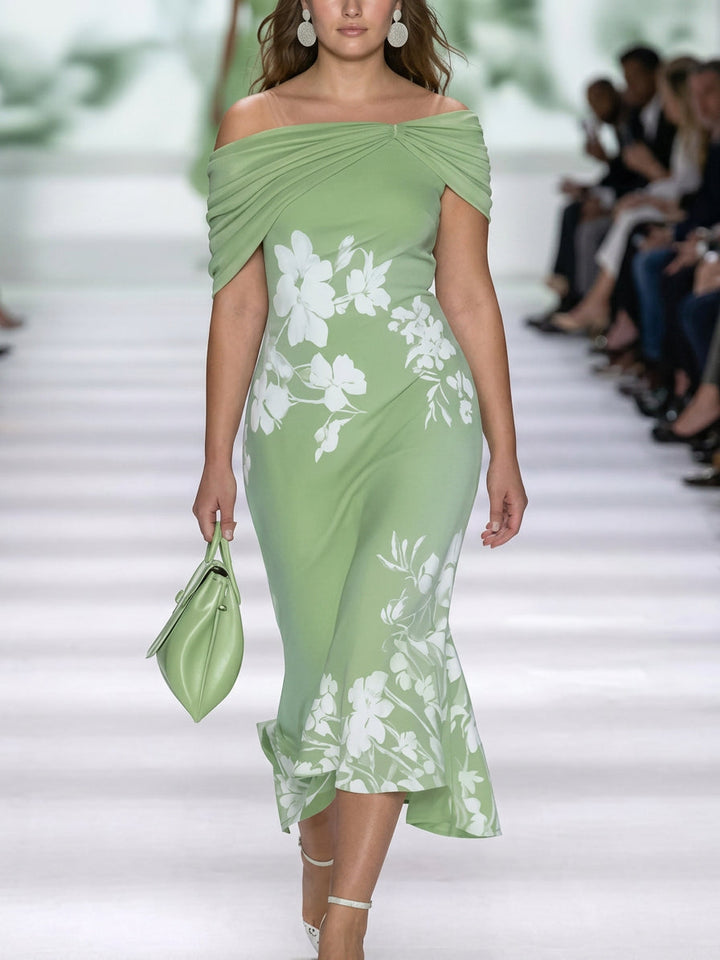 Jolie | Elegant Floral Print Dress