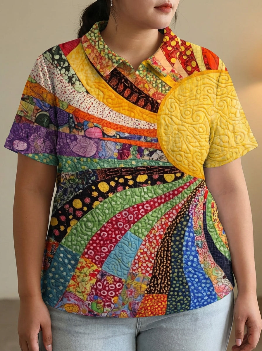Arabella | Sunburst Patchwork Shirt