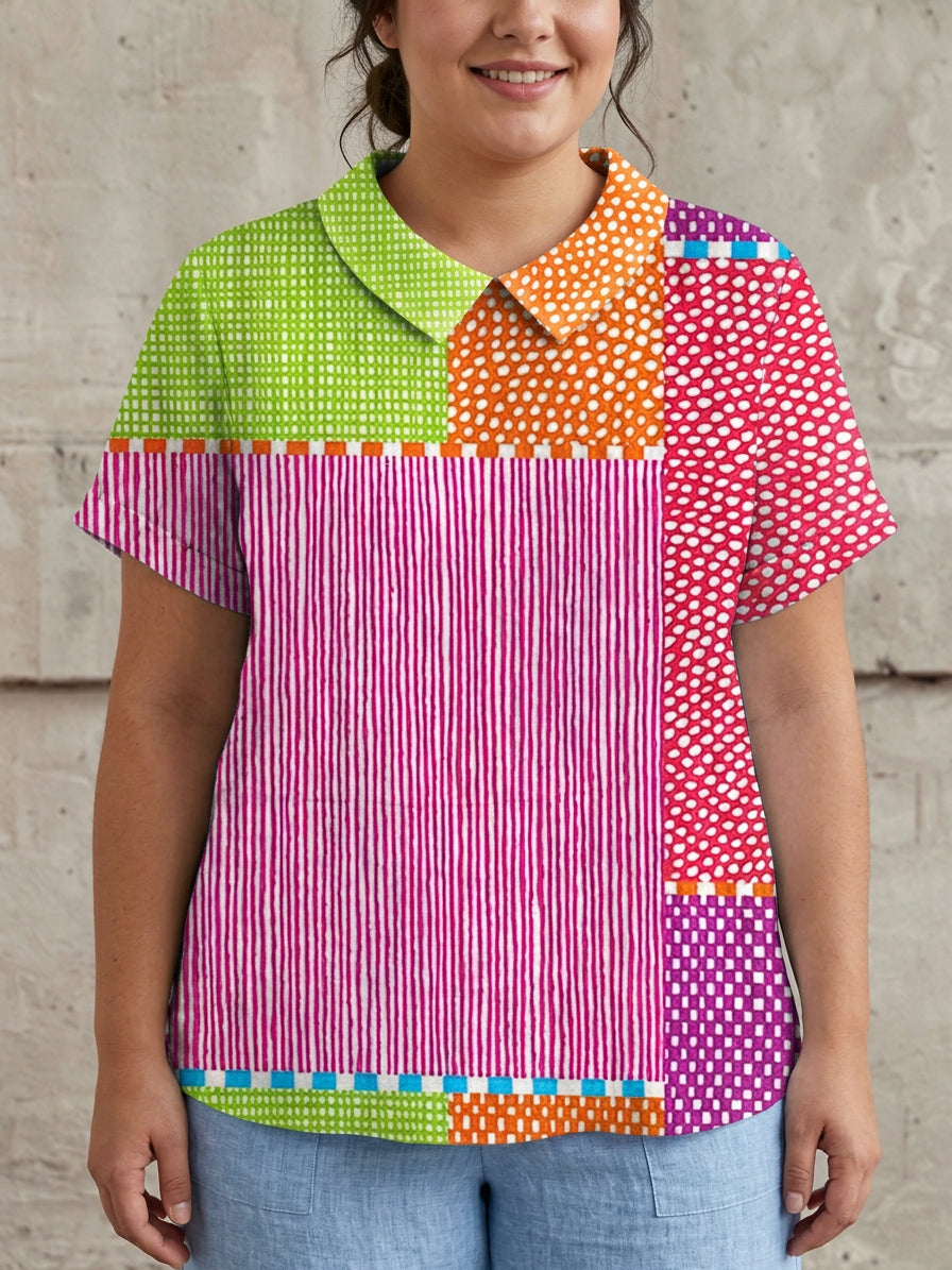 Seren | Colorful Patchwork Shirt