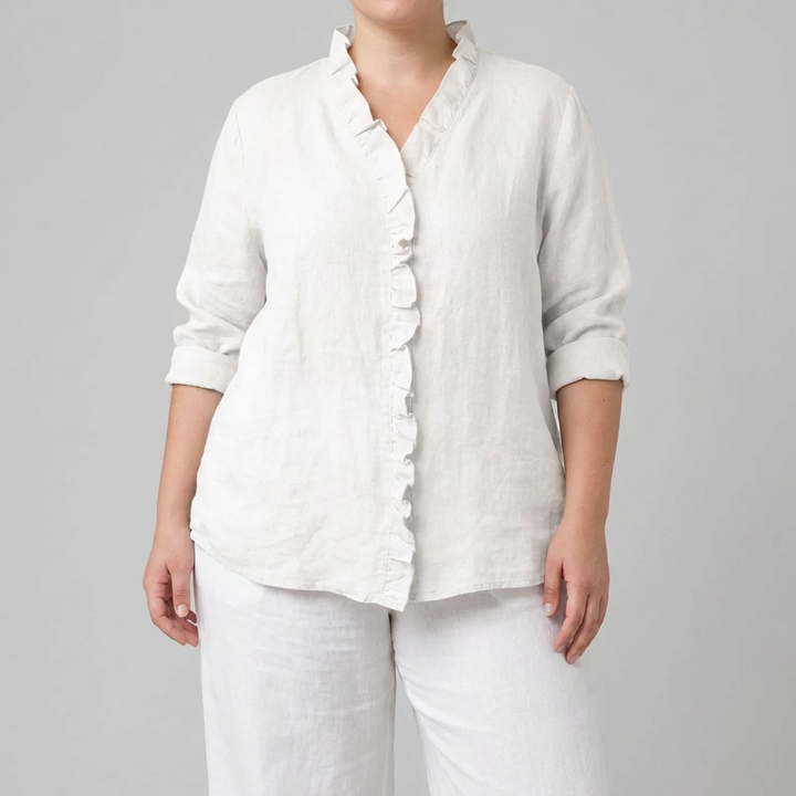 Shiloh | Elegant Linen Summer Blouse