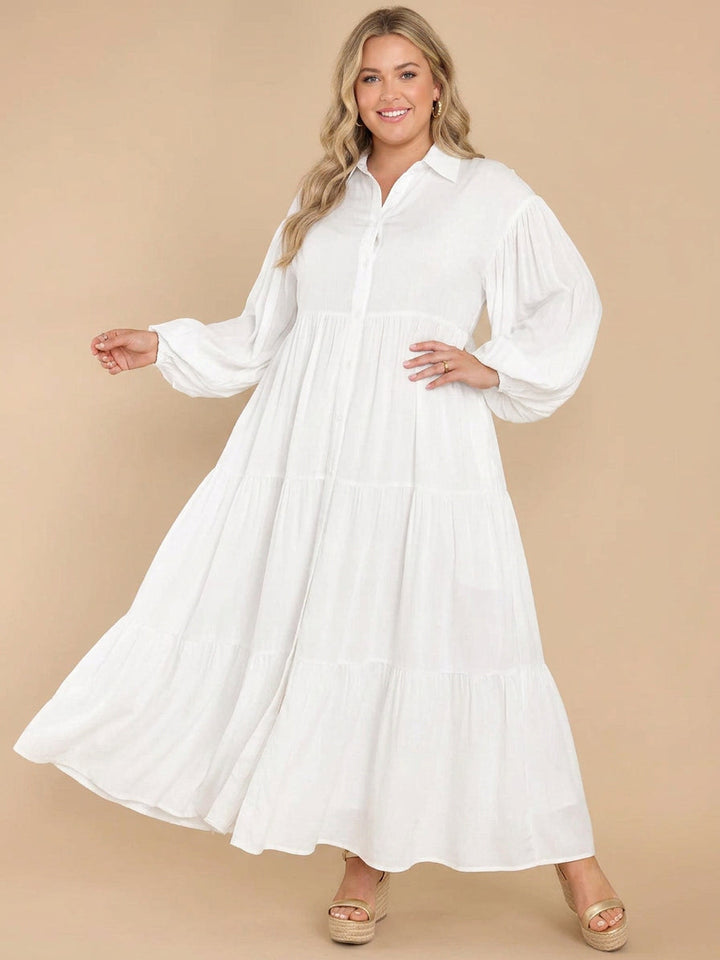 Alessia Buttoned Loose Dress: Effortless Everyday Elegance