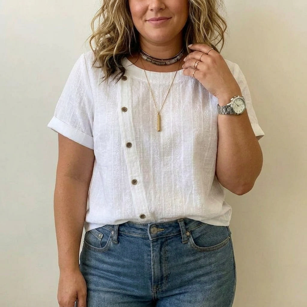 Elspeth | Casual Solid Blouse