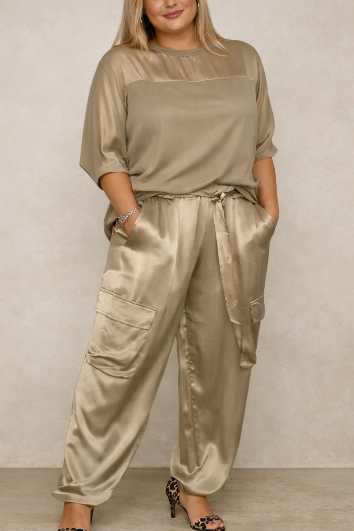 Faye - Silky Soft Cargo Lounge Set