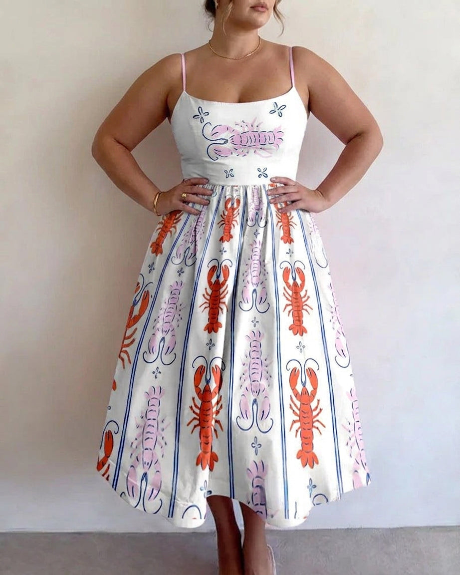 Thea | Seaside Whimsy Midi Dress