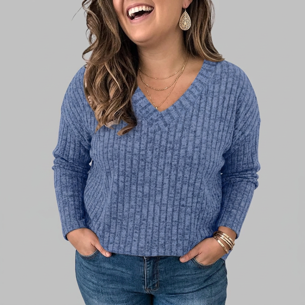 Opaline | V-Neck Long Sleeve Top