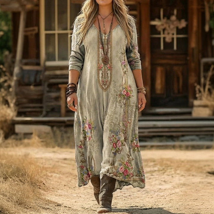 Camille | Vintage-Inspired Long Sleeve Casual Dress