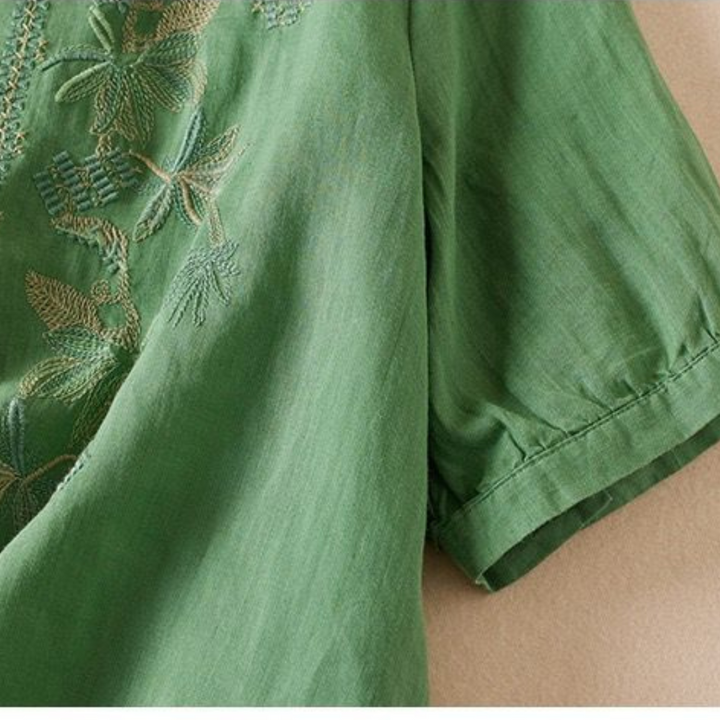 Fauna - Pure Cotton Embroidered Comfortable Top