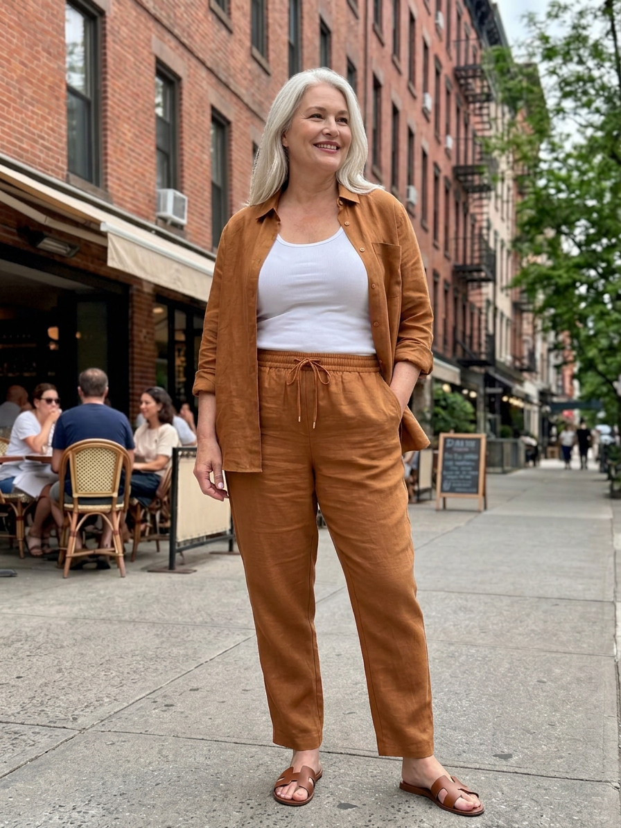 Paloma | Long Sleeve Shirt Tapered Pants Set