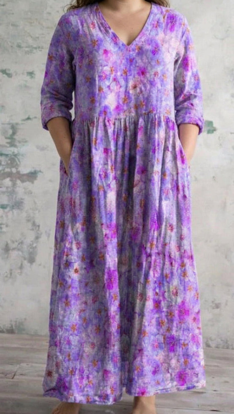 Beatrix | Lavender Bloom Maxi Dress
