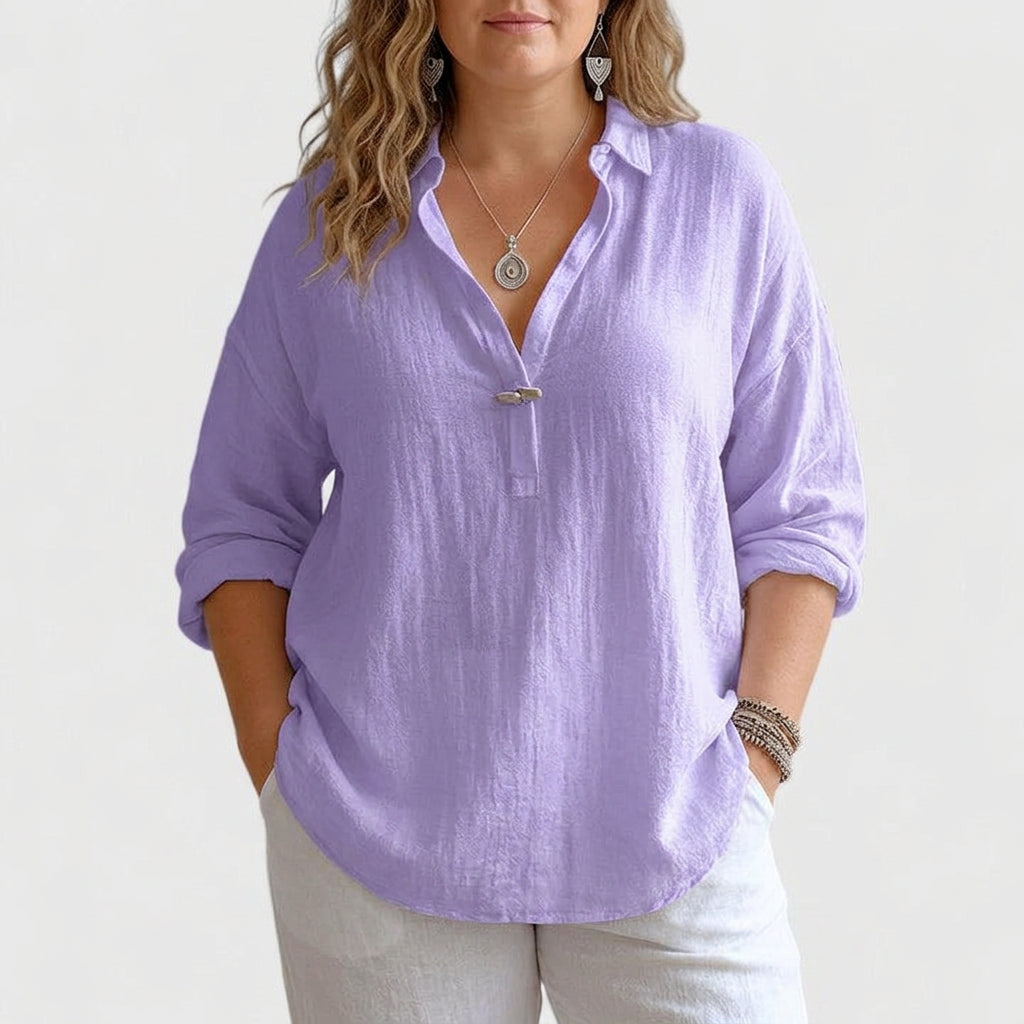 Aisha | Comfortable Linen Blouse