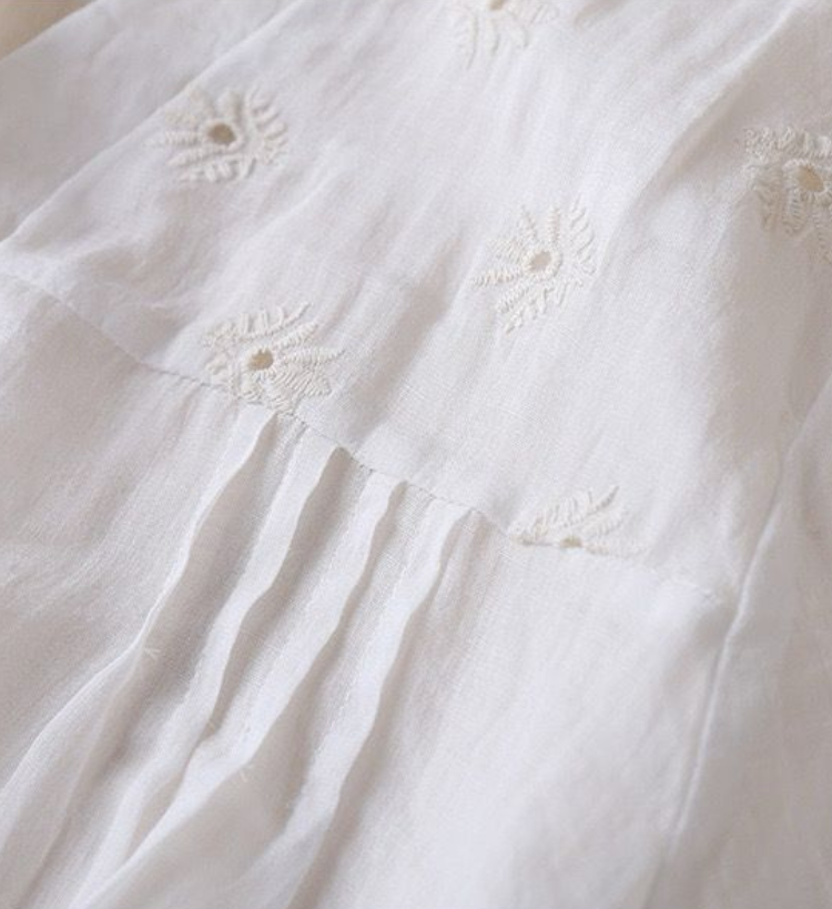 Maia - Pure Cotton Schiffly Embroidered Women