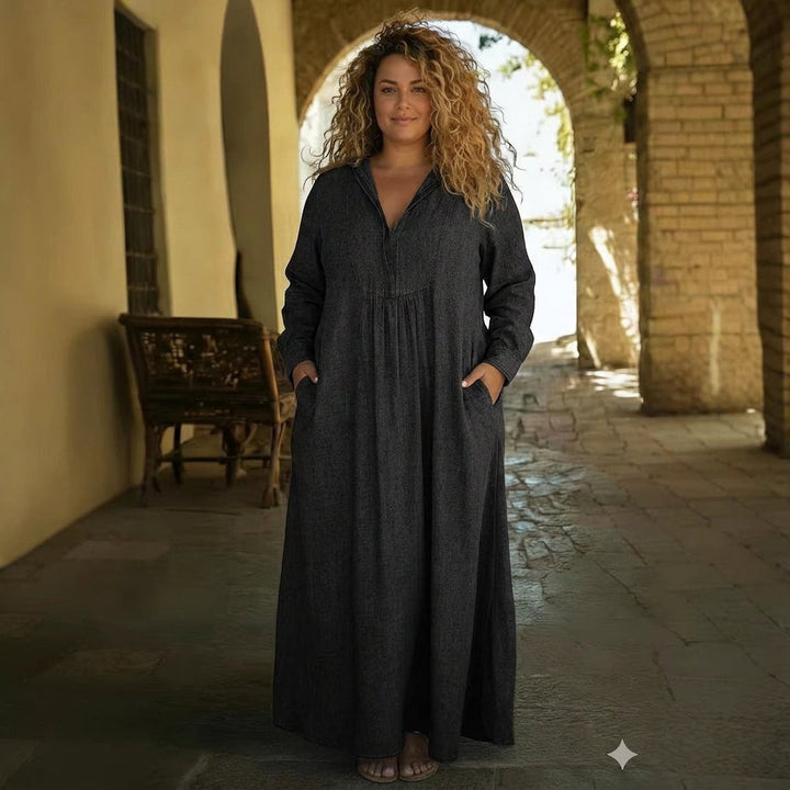 Eulalia Denim Maxi Dress
