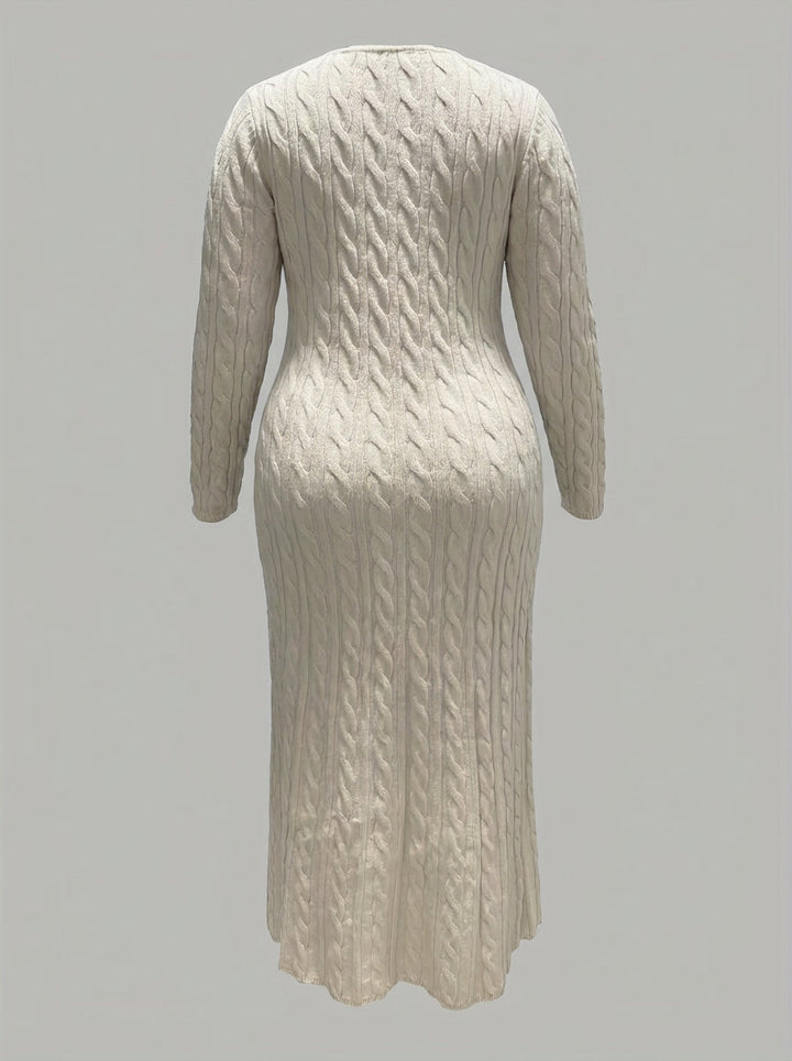 Mei | Cozy Cable-Knit Maxi Dress