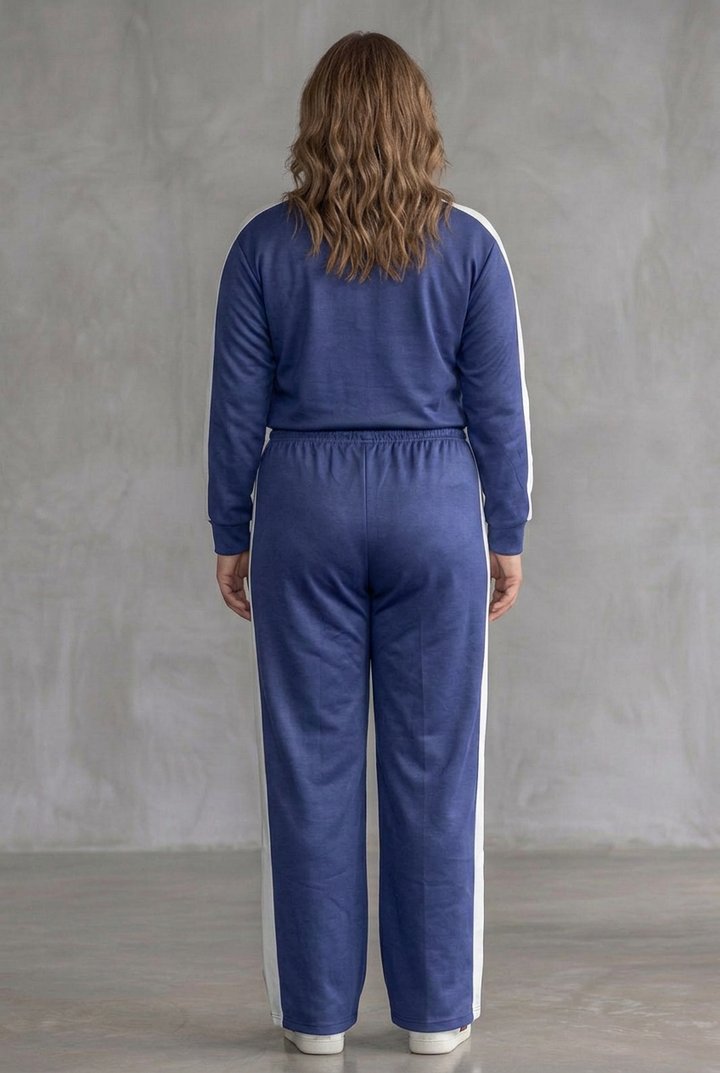 Alma | Fitted Long Sleeve Top Wide Leg Pants Set