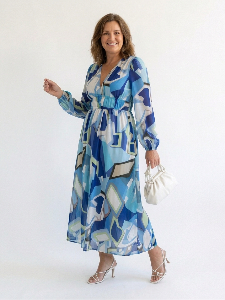 Harlow | Long Sleeve Floral Maxi Dress