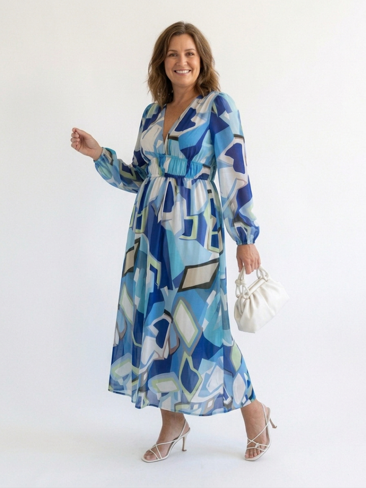 Harlow | Long Sleeve Floral Maxi Dress