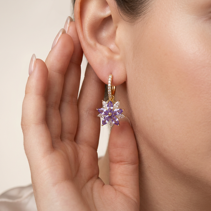 Orla Flora Earrings | Gold