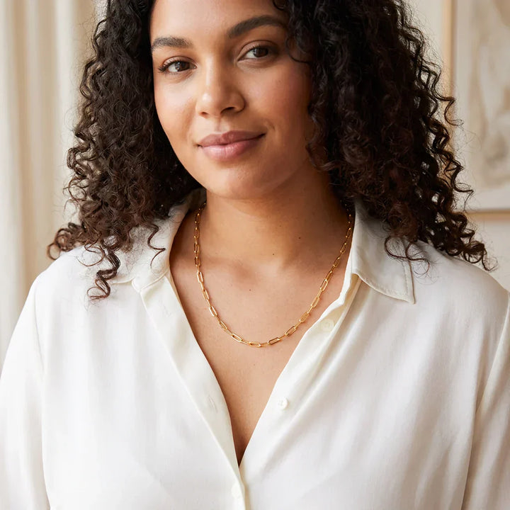 Sigrid Elegant Chain Necklace | Gold
