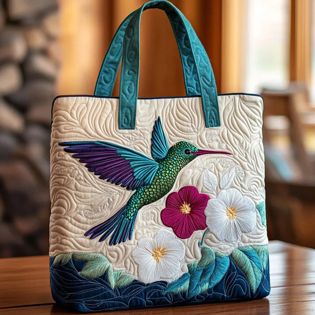 Ila Bag - Hummingbird and White Flower