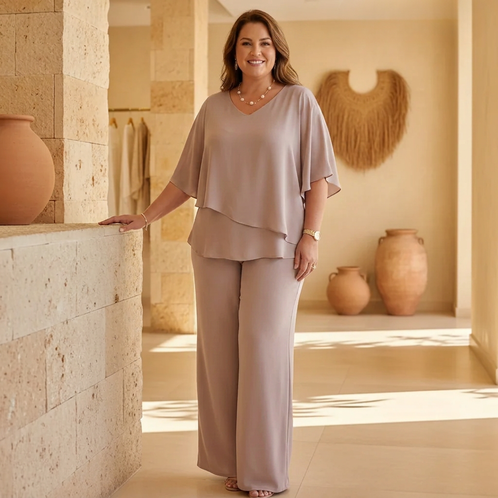 Vita | Co-ord Set Two-Piece With Pants Wide-Leg