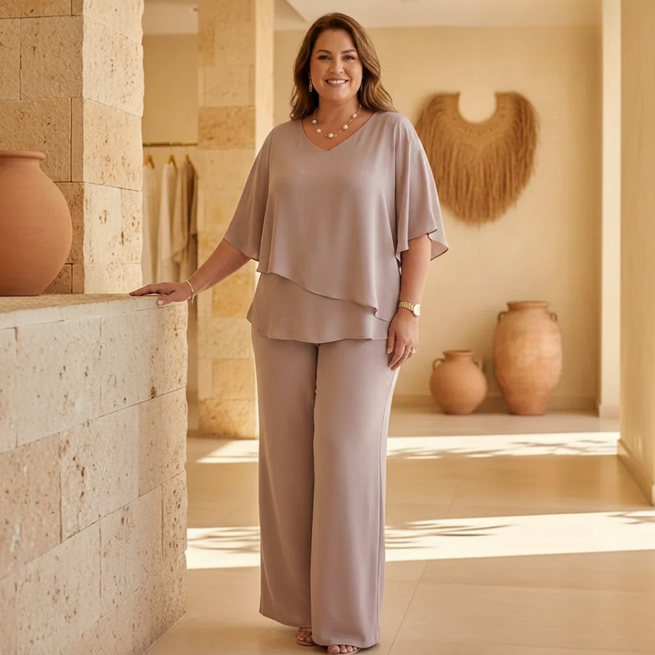 Vita | Co-ord Set Two-Piece With Pants Wide-Leg