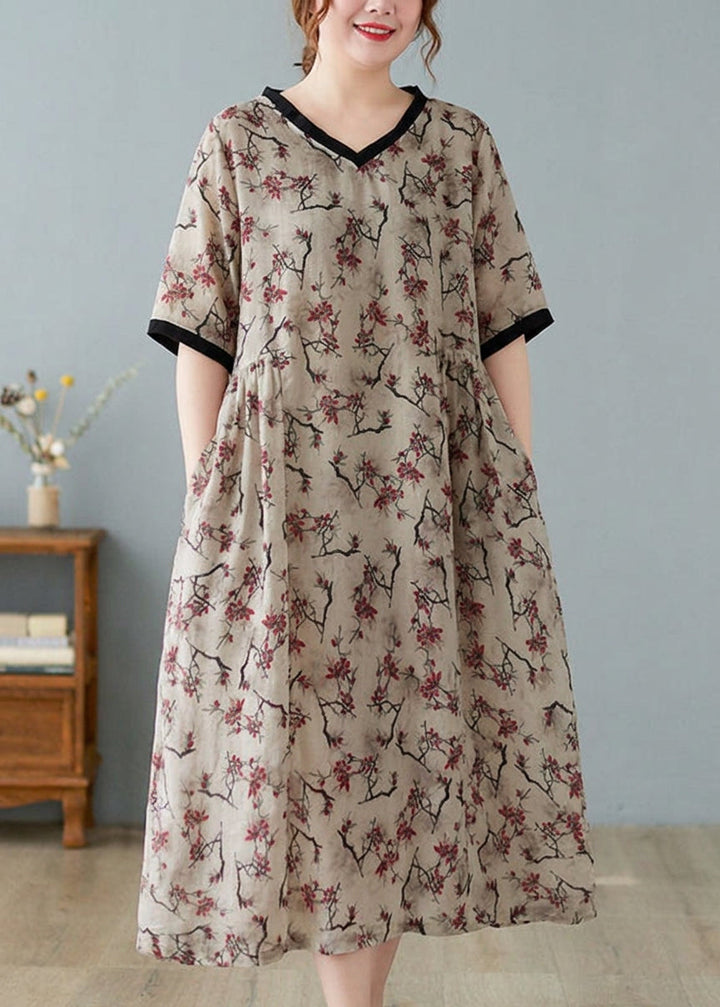 Mira - Linen Dresses Short Sleeve
