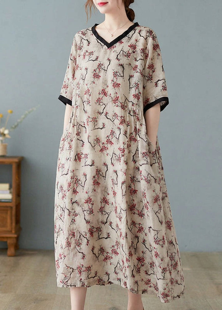 Mira - Linen Dresses Short Sleeve