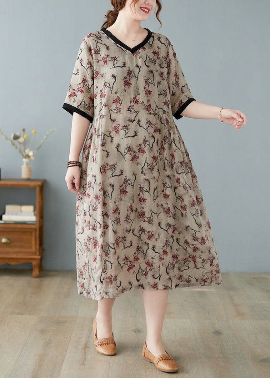 Mira - Linen Dresses Short Sleeve