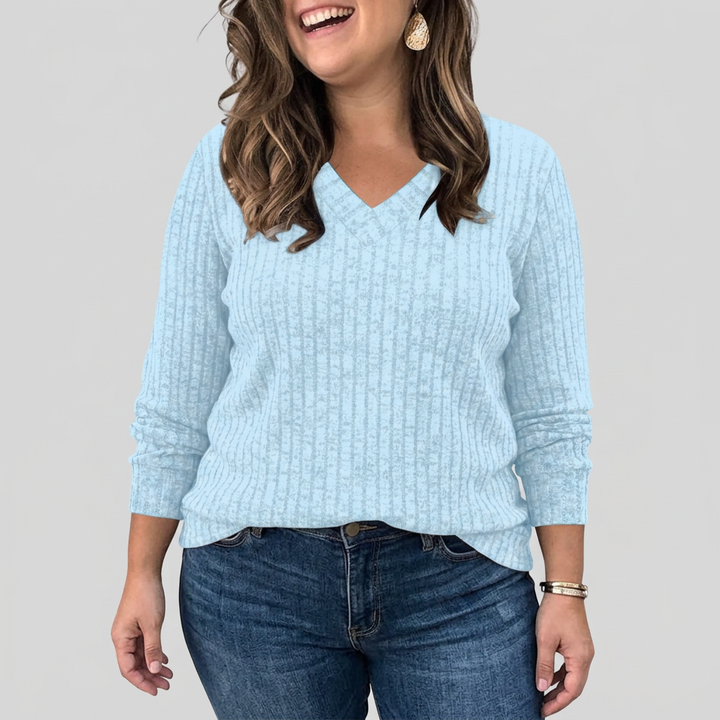 Opaline | V-Neck Long Sleeve Top