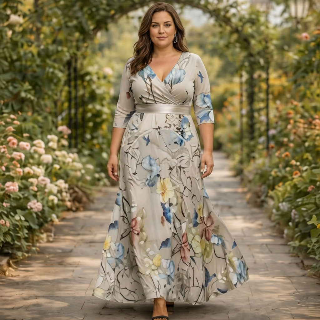 Birdie | Wrap-Style Flowing Maxi Dress