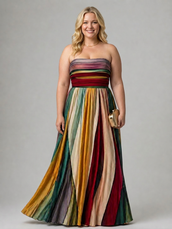 Stella &amp; Grace™ | Effortless Strapless A-Line Dress
