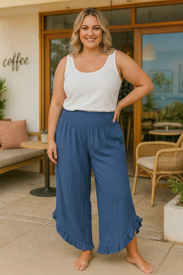 Posy | Cotton-Linen Ease Pants