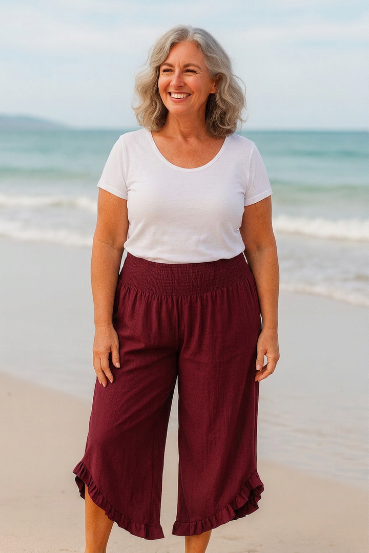 Posy | Cotton-Linen Ease Pants