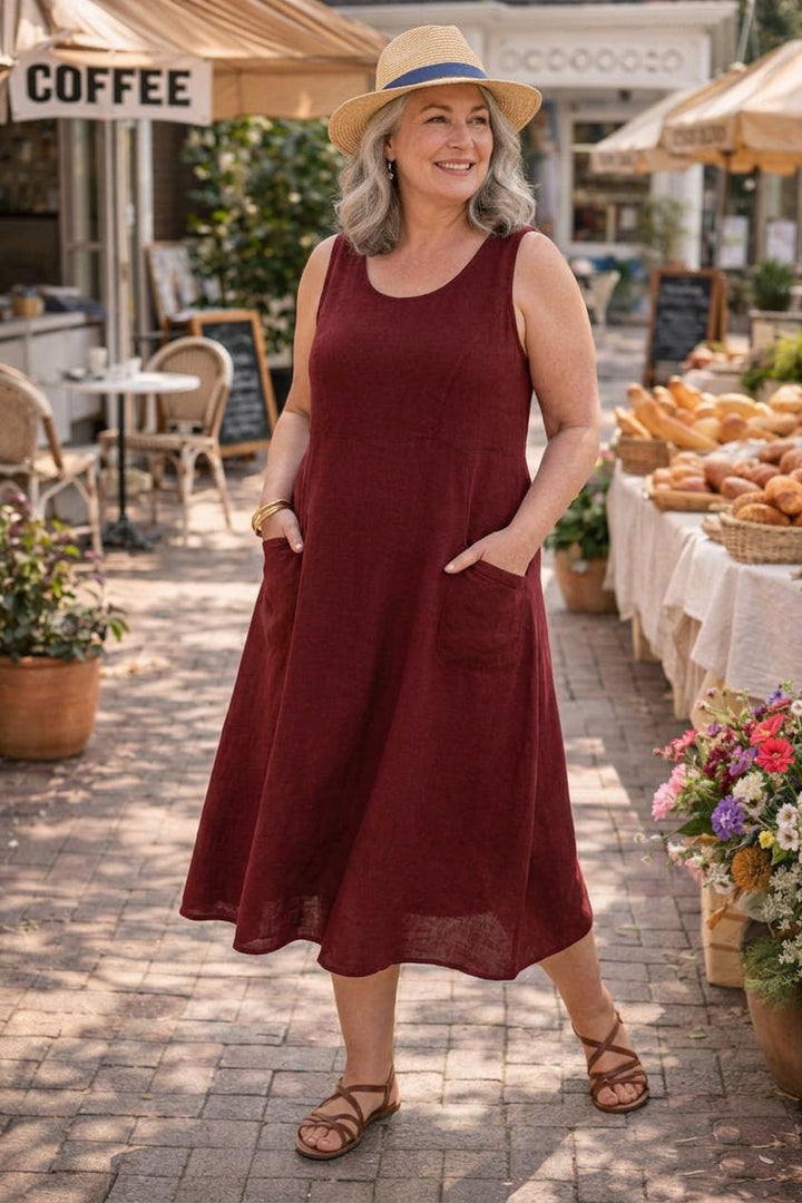 Solveig | Cotton Pocket Dress