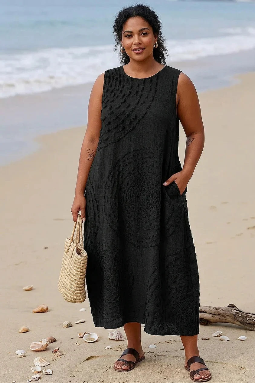 OTTILIE | CASUAL DRESS WITH MOULOS PRINT
