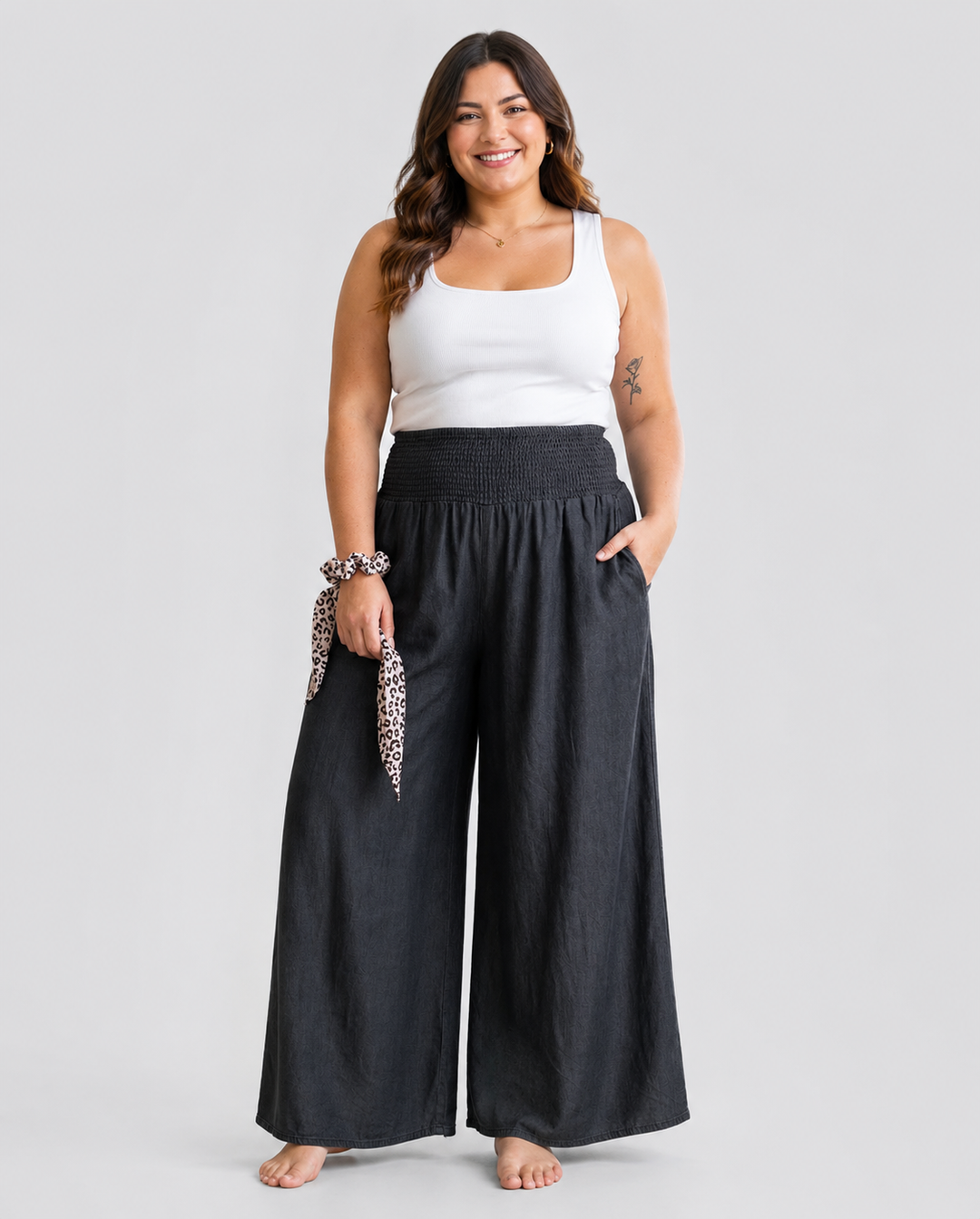 Adair | Flowy Smocked Waist Pants