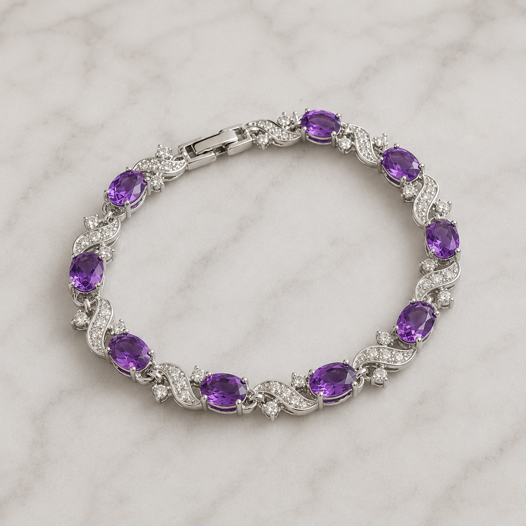 Katya Valethyst Bracelet | White Gold